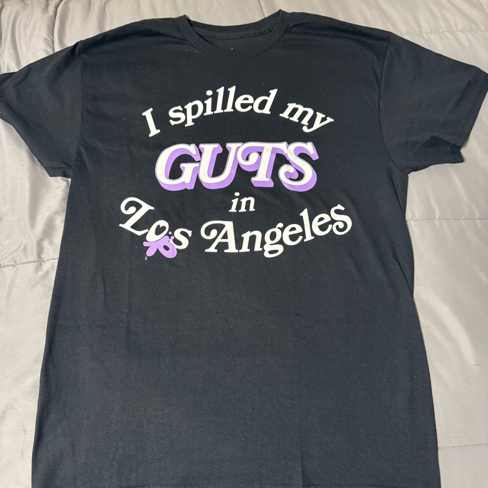 Olivia Rodrigo ‘I Spilled My GUTS in Los Angeles’ T-Shirt - SIZE M